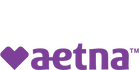 Aetna Logo; a heart and the word 